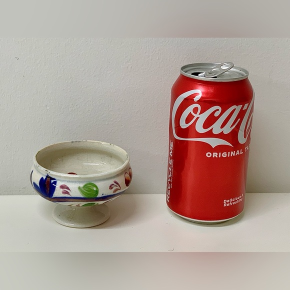 Early 19th Century Gaudy Welsh GRAPE Pattern Miniature Pedestal Sugar Bowl - Picture 5 of 15